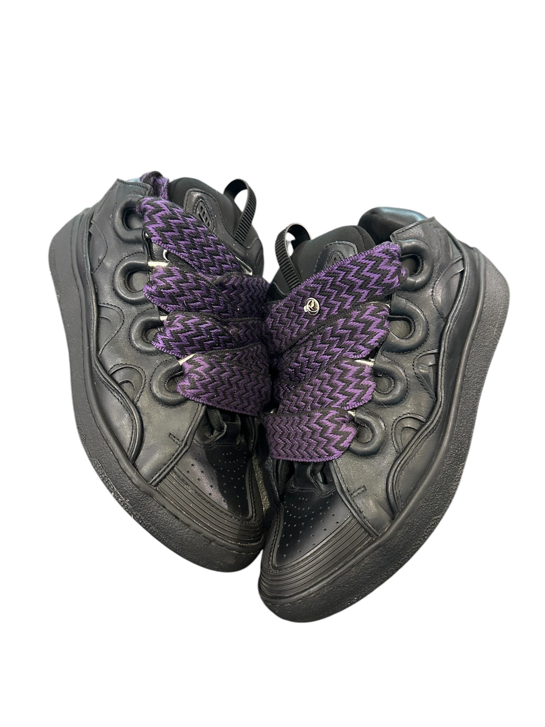Lanvin Curb Sneaker Black/Purple