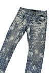 Purple Monogram Blue Denim