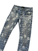 Purple Monogram Blue Denim