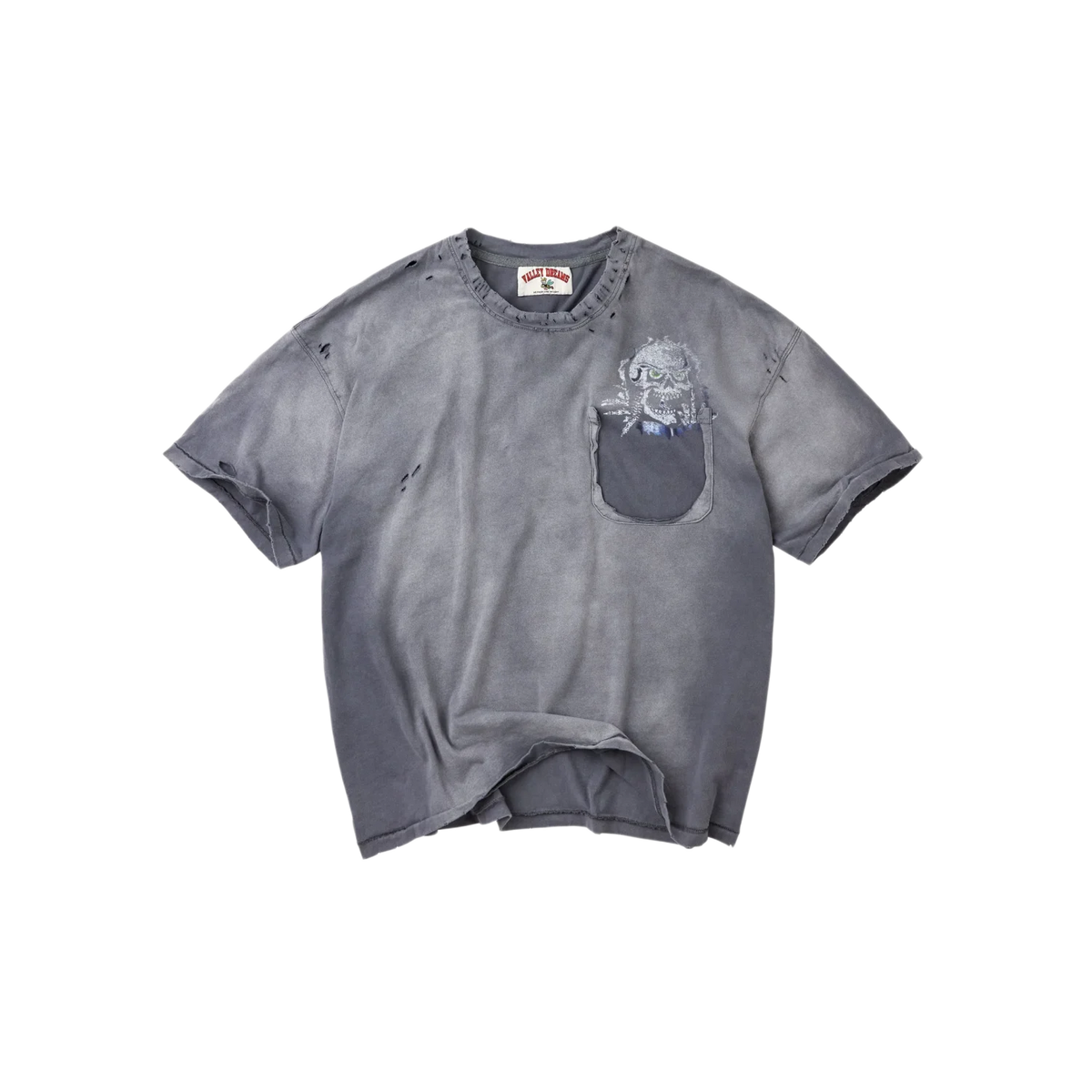 Vale Forever Skullie Tee Grey