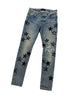 Amiri Bandana Star Denim Clay Indigo