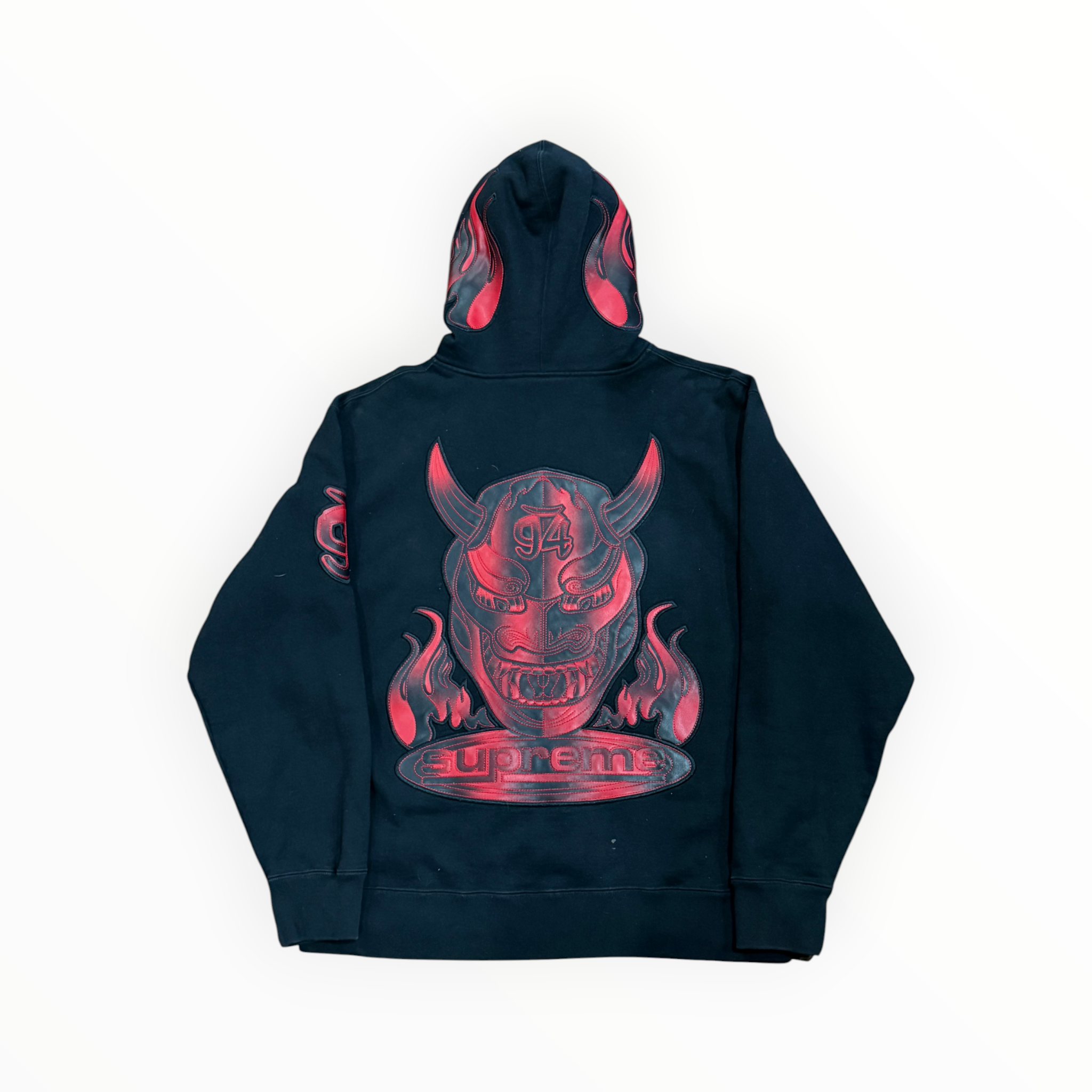 Supreme Demon Zip Up Hooded Sweatshirt Black