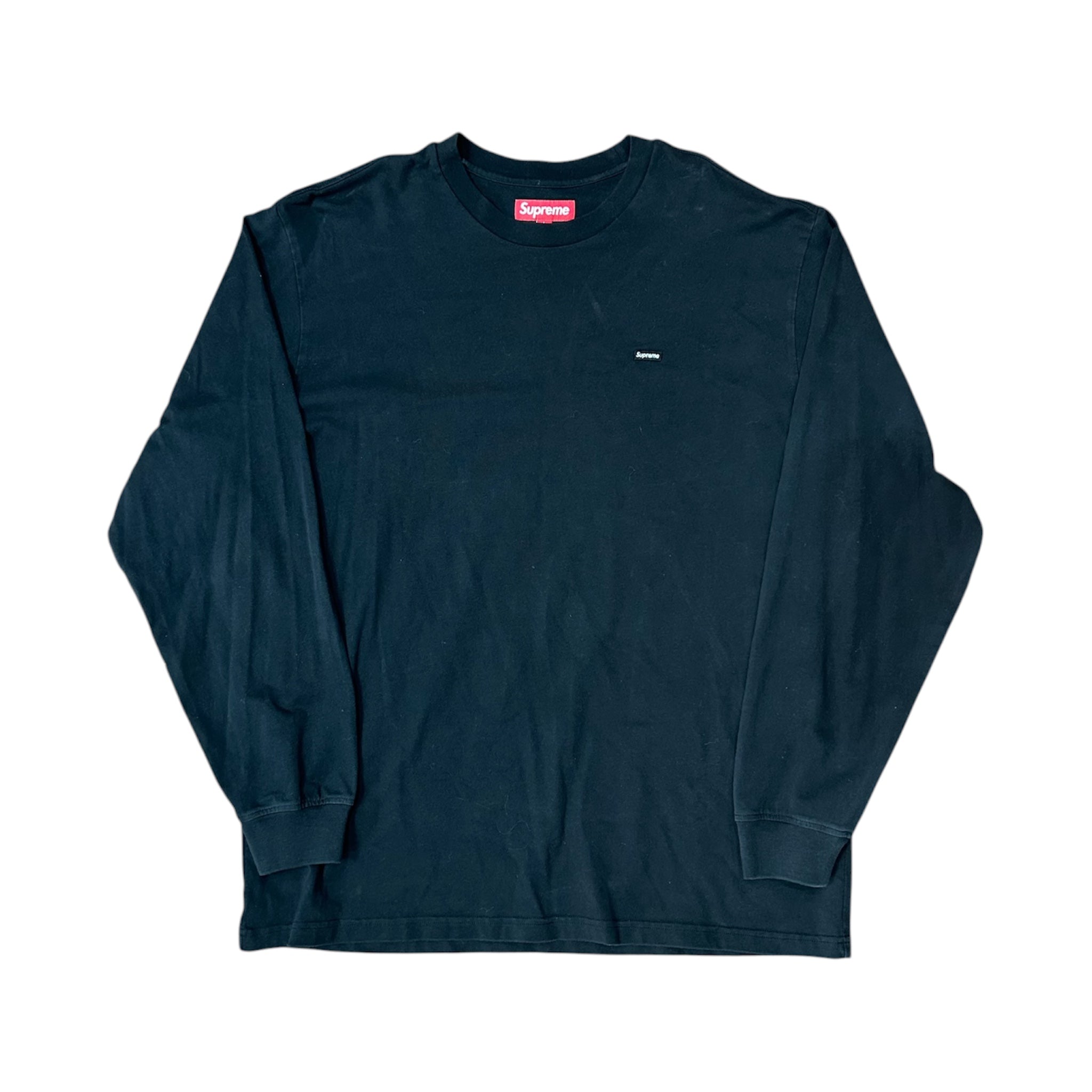 Supreme Small Box L/S Tee Black