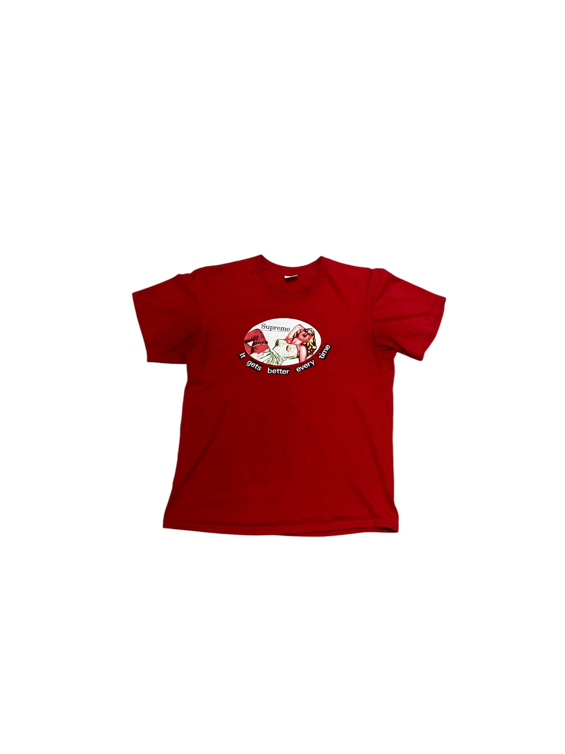 Supreme It Gets Better Every Time Tee Red