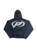 Prestige Diamond Washed Blue Zip Up Hoodie