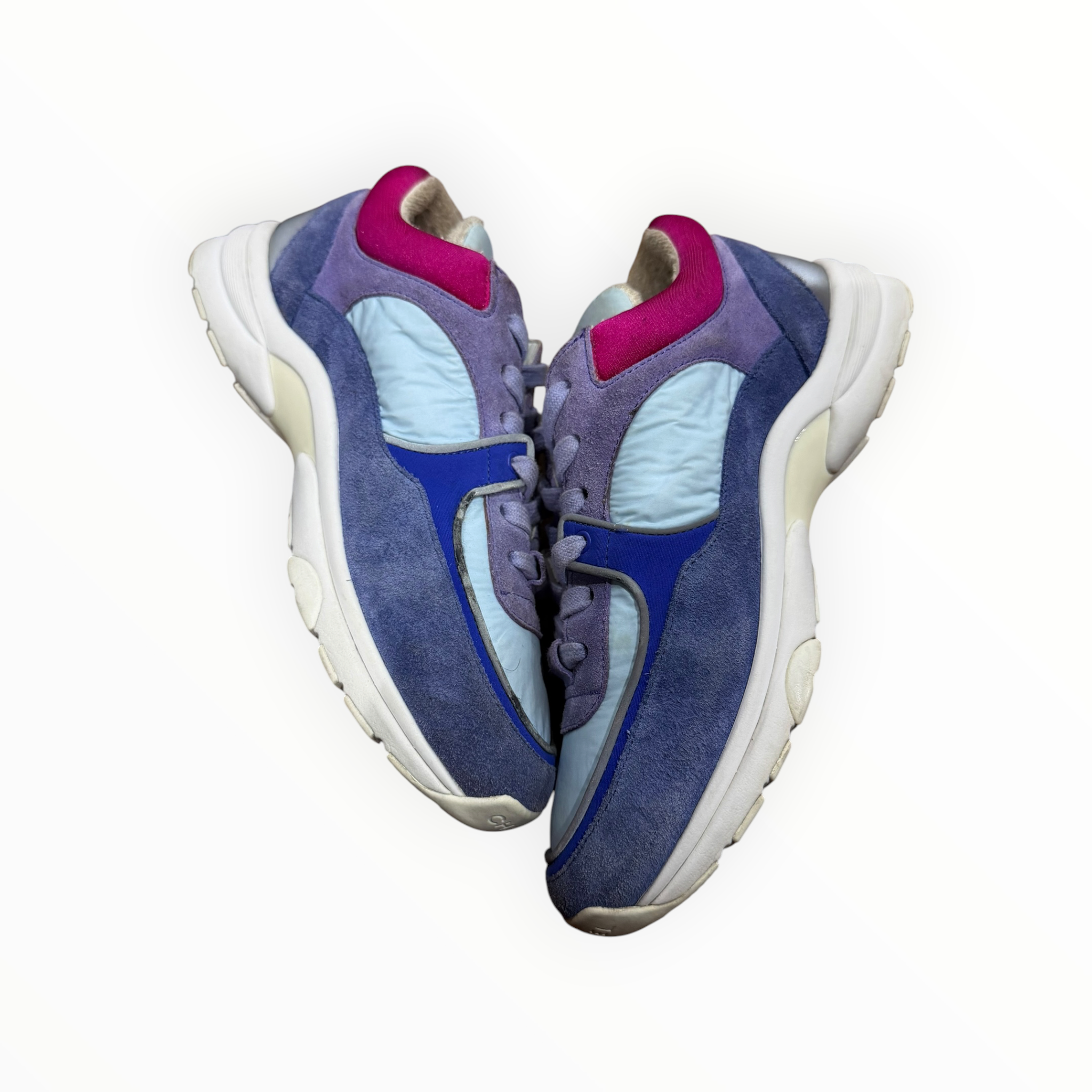 Chanel Nylon Calfskin Suede Trainer