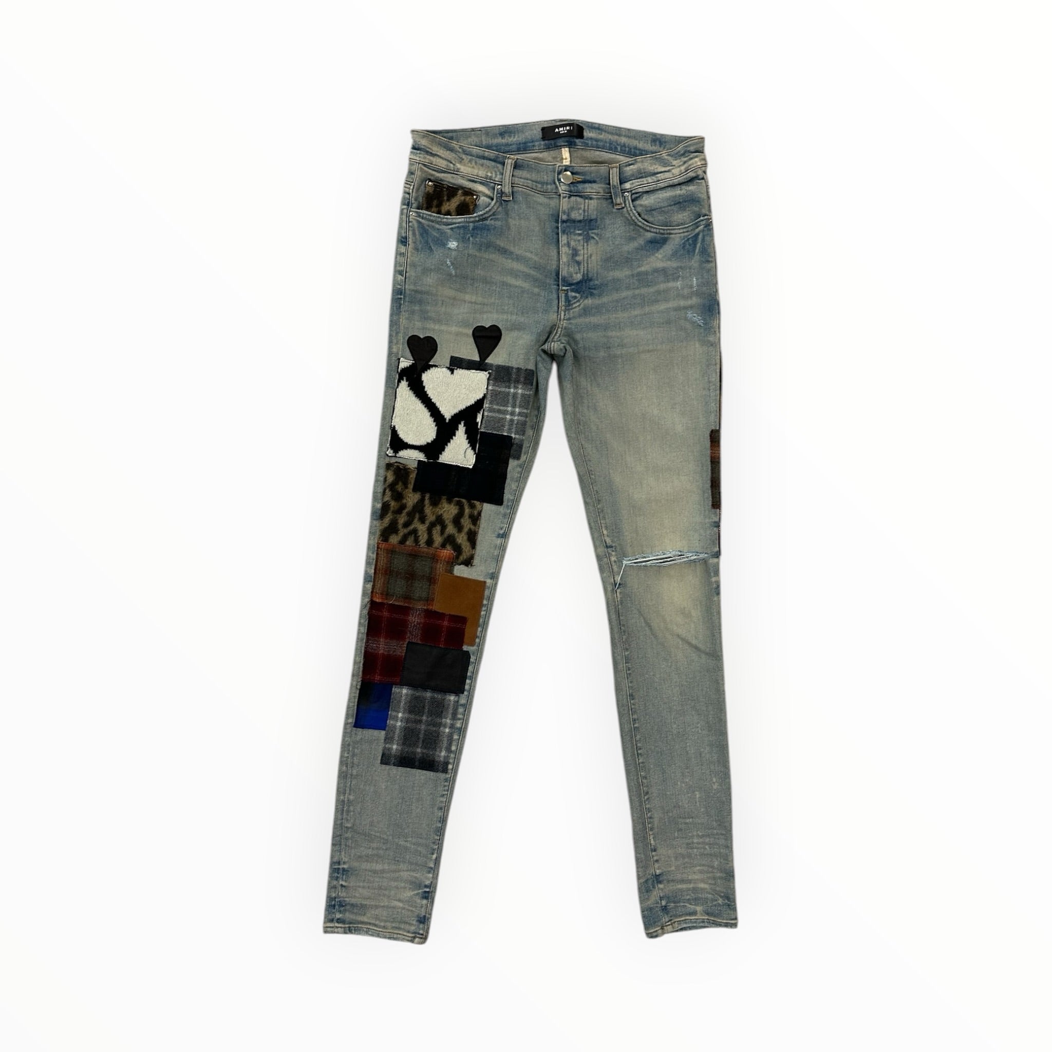 Amiri Art Patch Denim Clay/Indigo