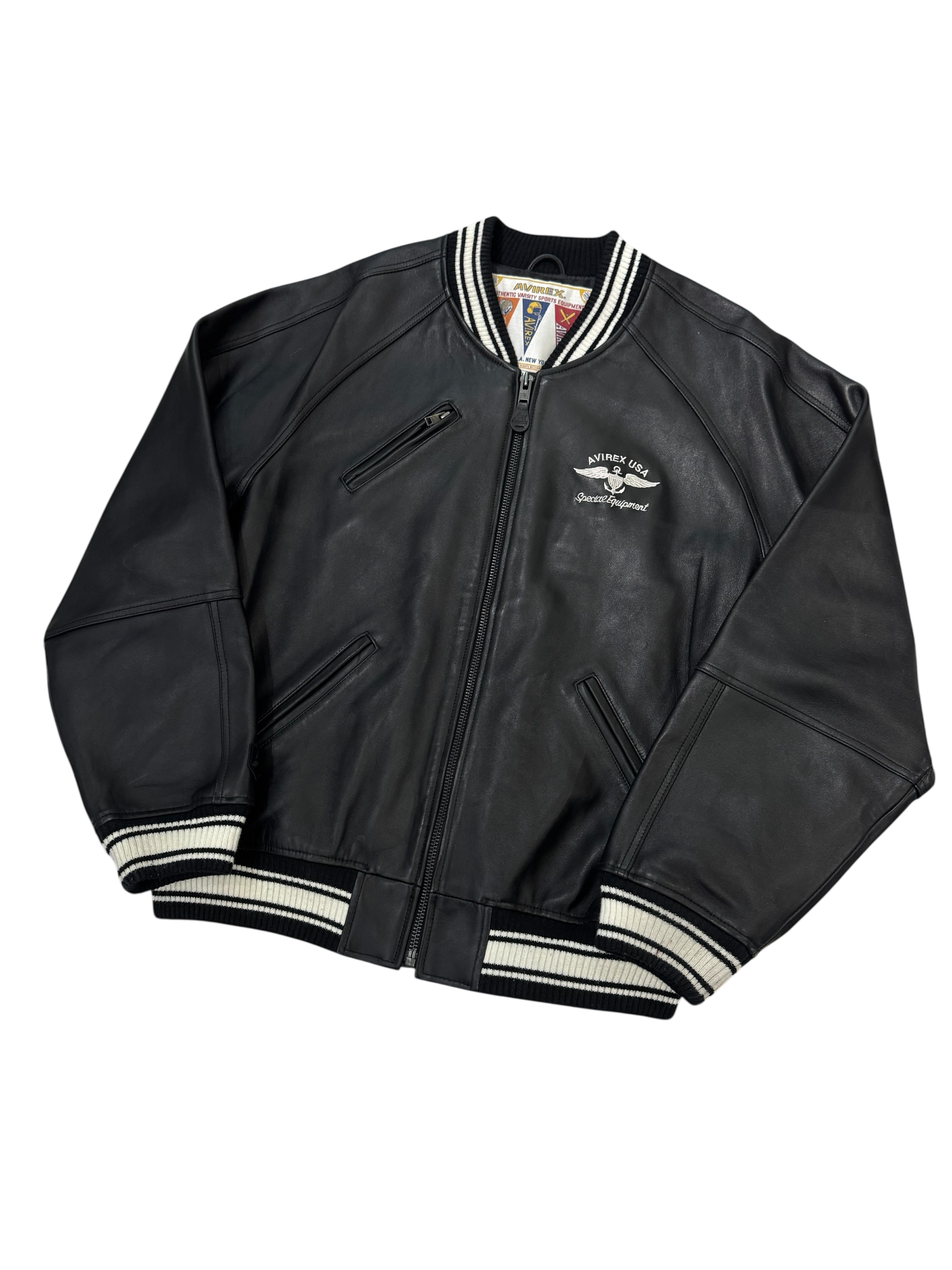 Avirex Sports Equipment Leather Jacket