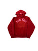 Sp5der Worldwide Red Angel Number Number 555 Hoodie Red
