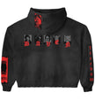 Daven Homme Uncharted DH Appliqué Embroidered Hoodie Black