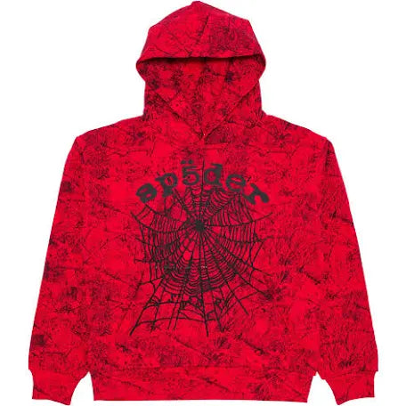 Sp5der Red OG Tree Camo Hoodie