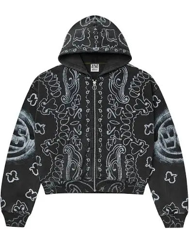 Vale Black Flag Zip Up Hoodie
