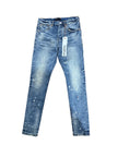 Purple Denim Paint Splatter Blue