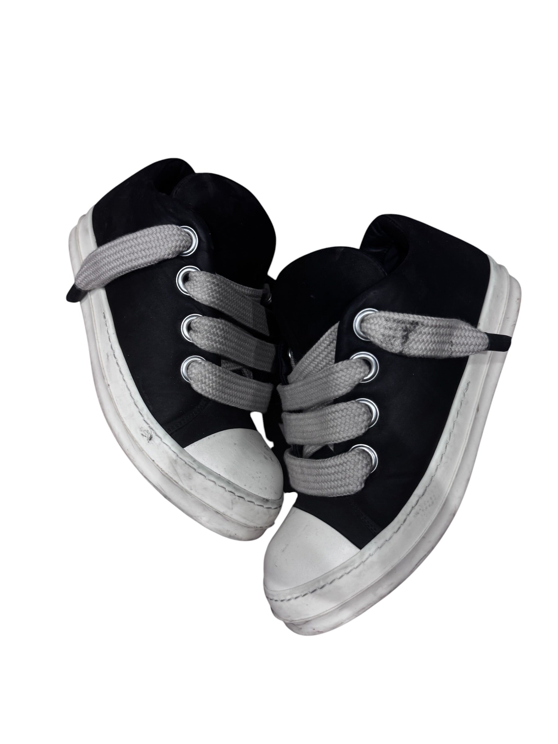 Rick Owens Jumbo Lace Low Top Black/Milk