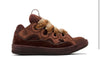 Lanvin Curb Sneakers Speckled Brown