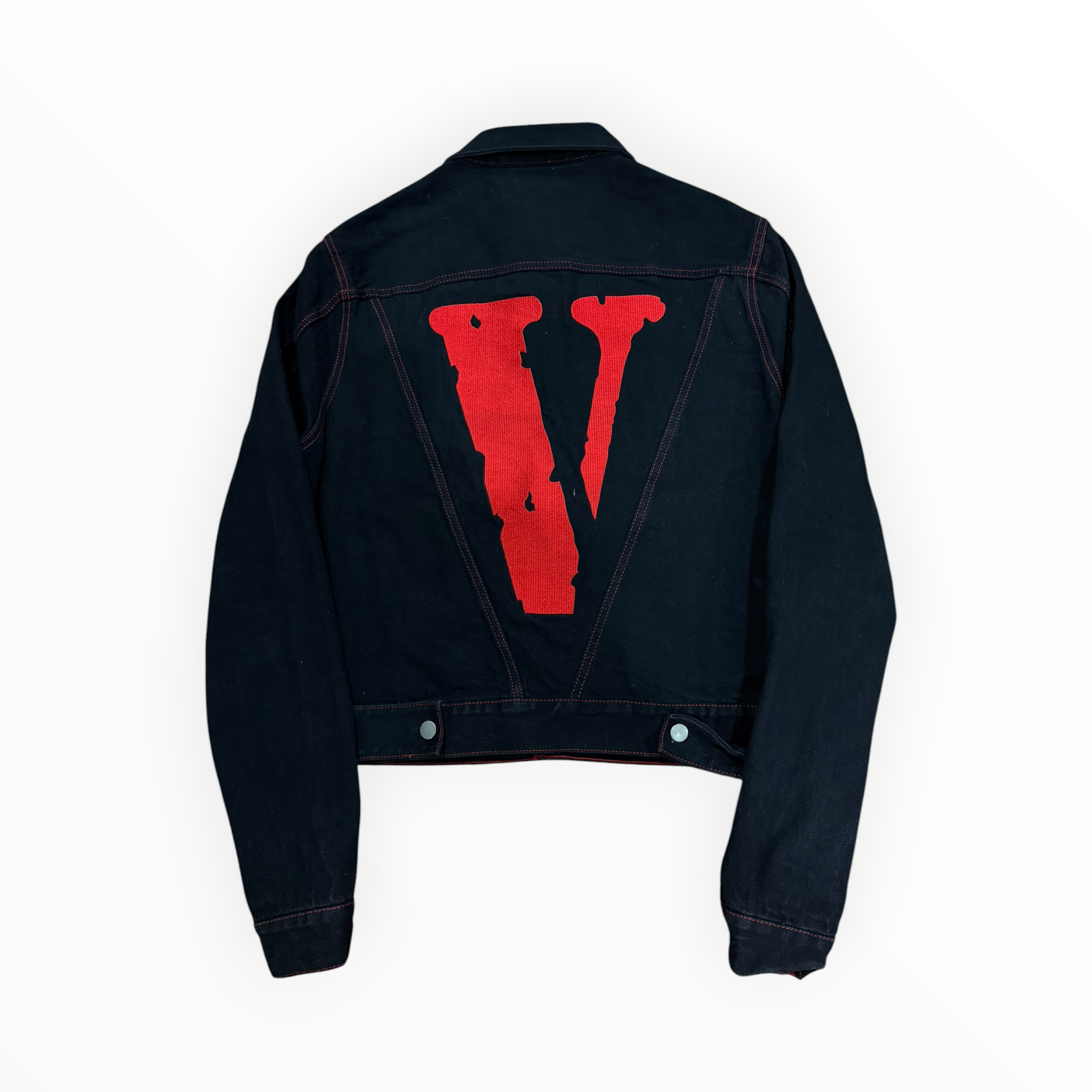 Vlone Friends Denim Jacket Black/Red
