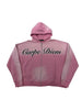 Carpe Diem Cursive Logo Zip Up Pink