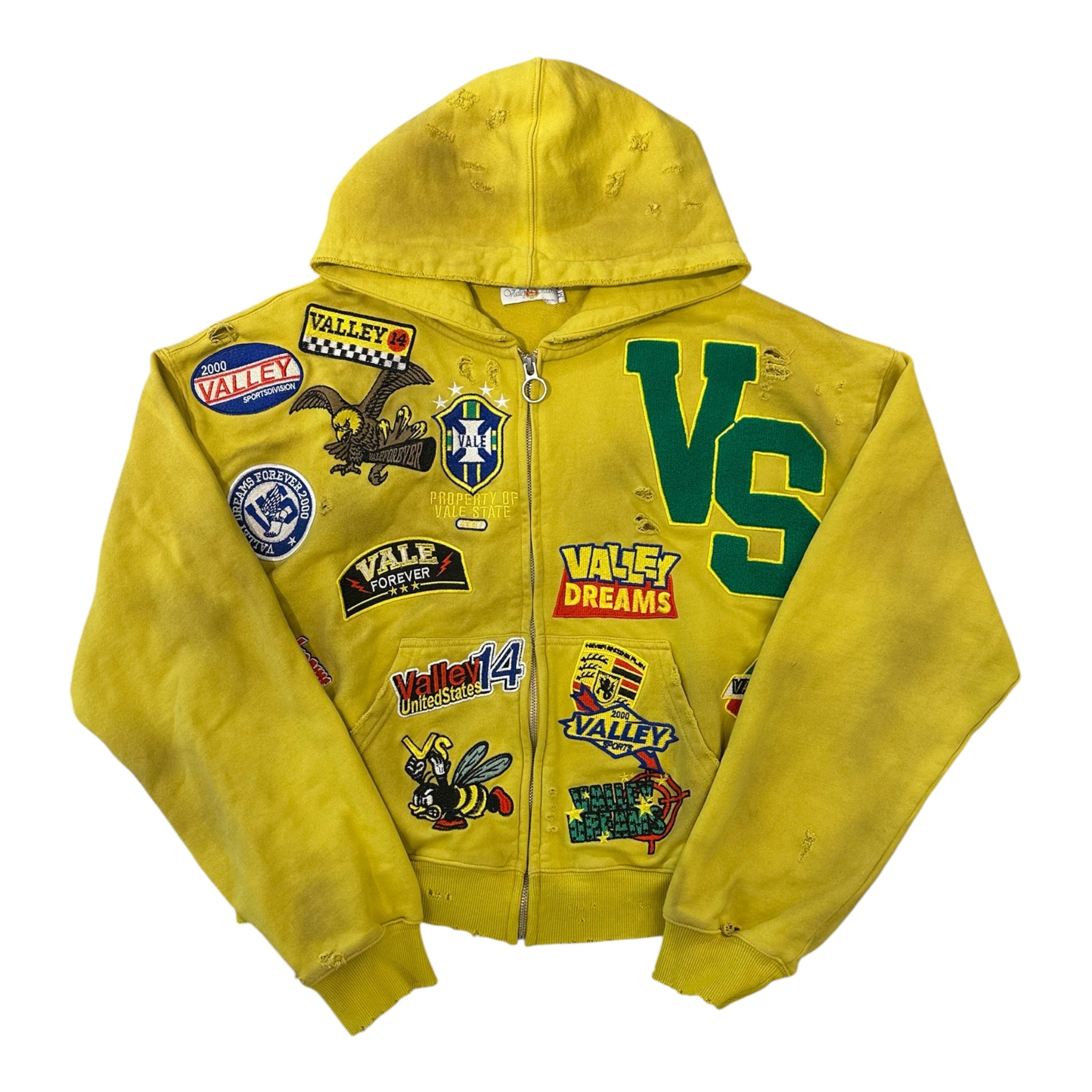 Vale Forever Doodle Zip-Up Hoodie