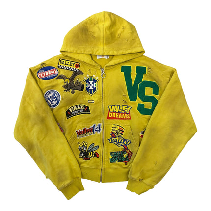 Vale Forever Doodle Zip-Up Hoodie