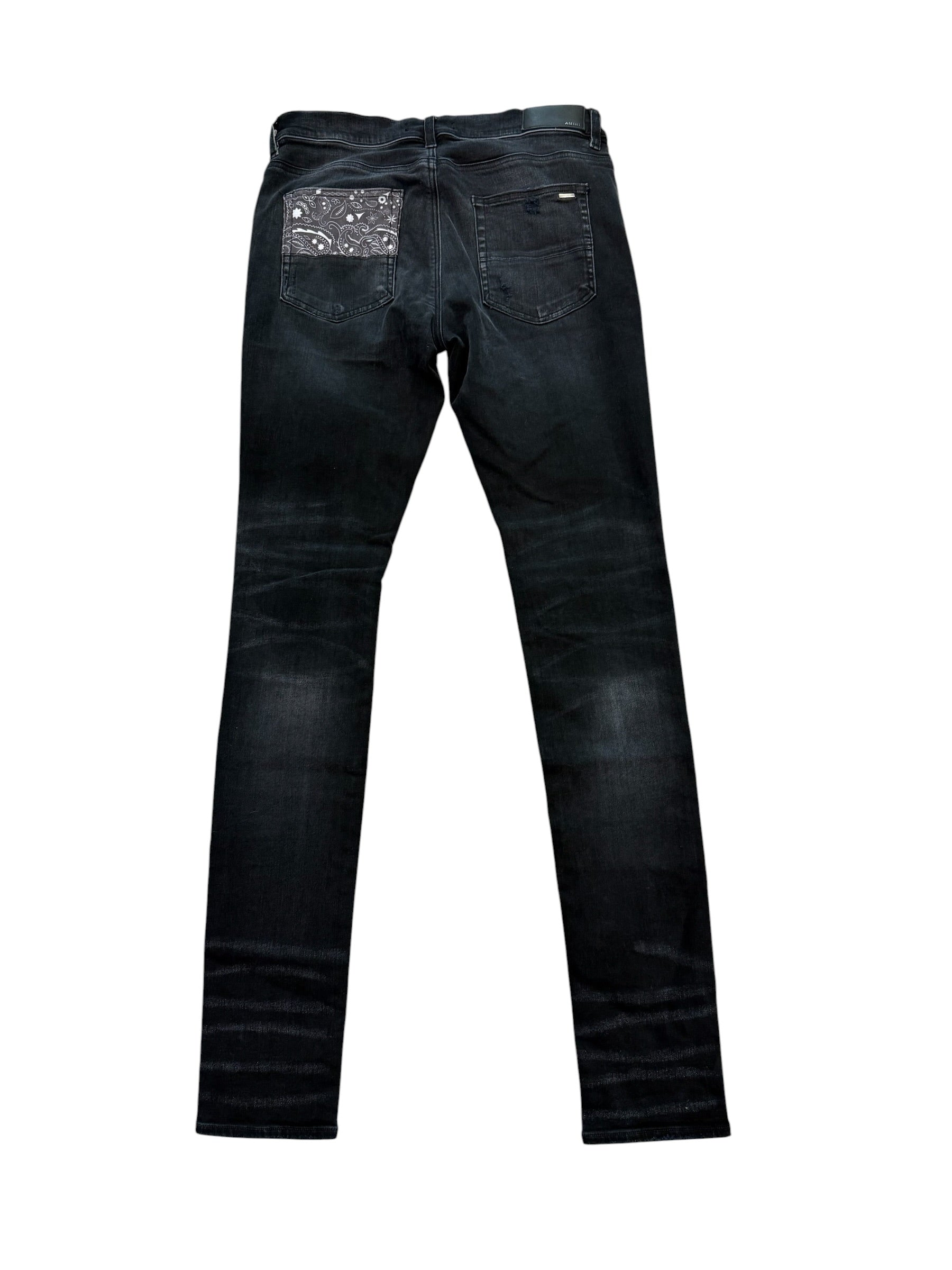 Amiri Vintage Bandana Artpatch Denim