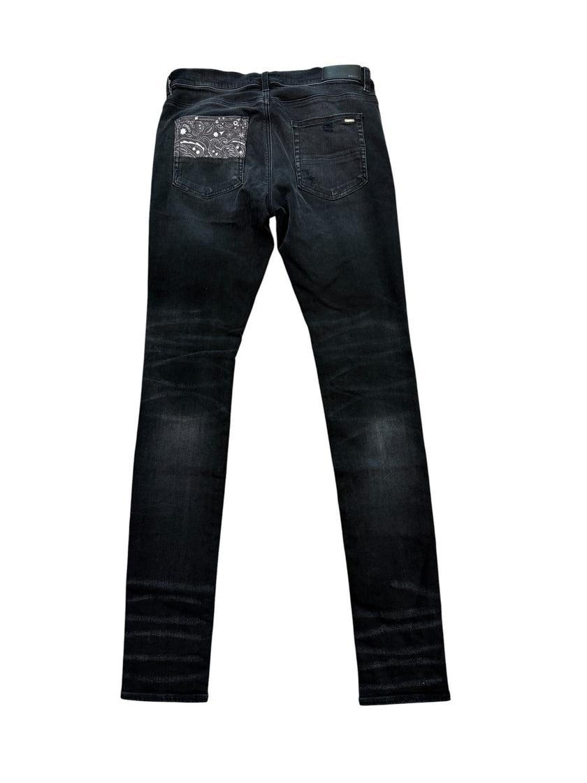 Amiri Vintage Bandana Artpatch Denim