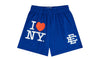 Eric Emanuel EE I Love New York Shorts Royal Blue/White