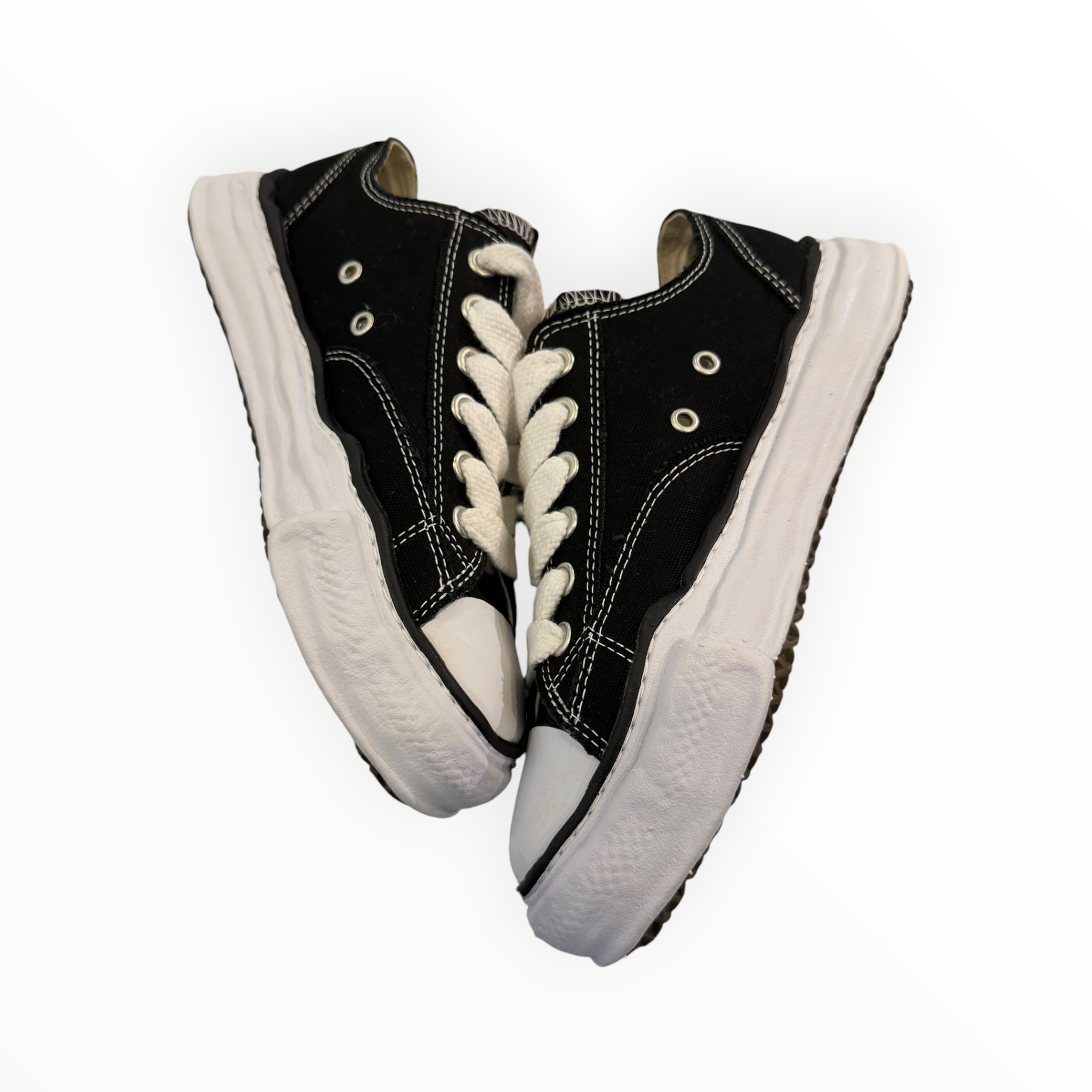 Maison Mihara Yasuhiro Peterson OG Sole Canvas Low Black