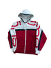 Supreme Big Logo Paneled Zip Up Hooded Sweatshirt