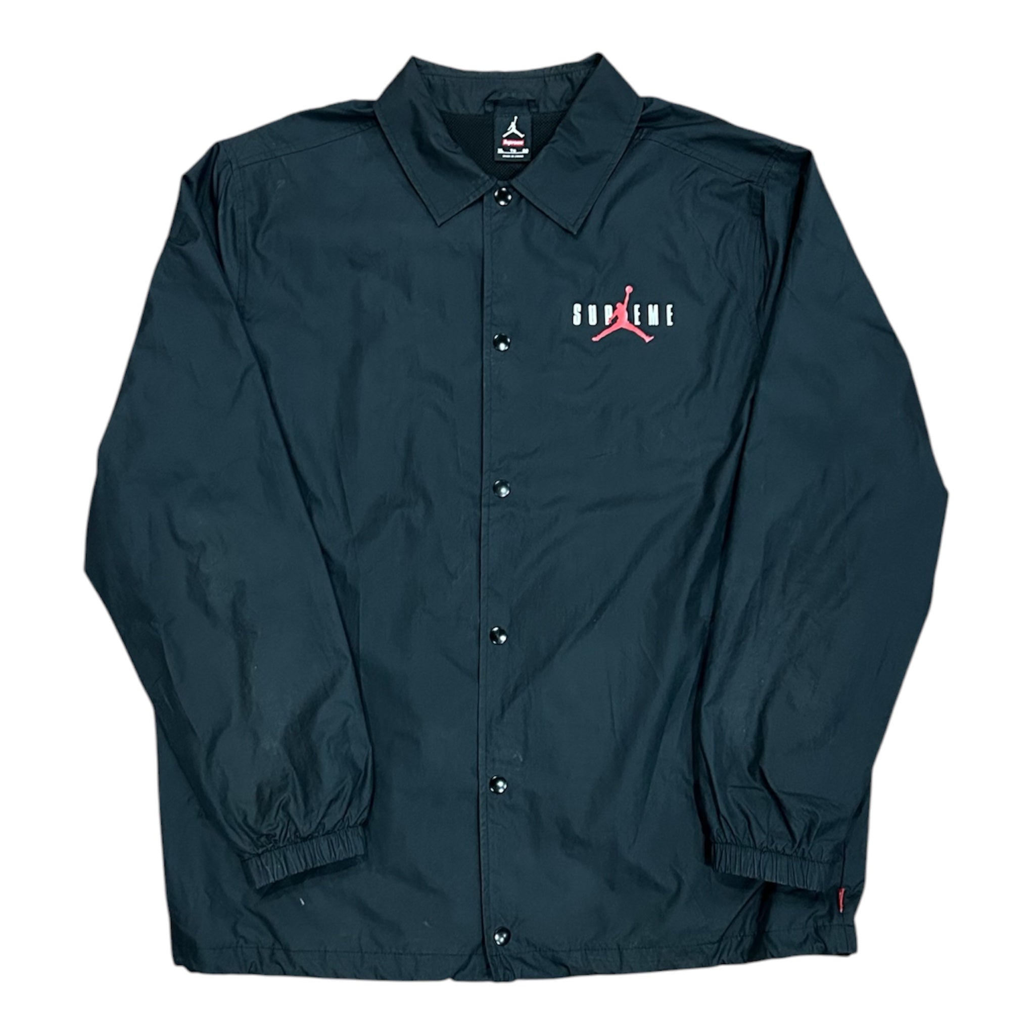 Supreme Jordan Coaches Jacket Black