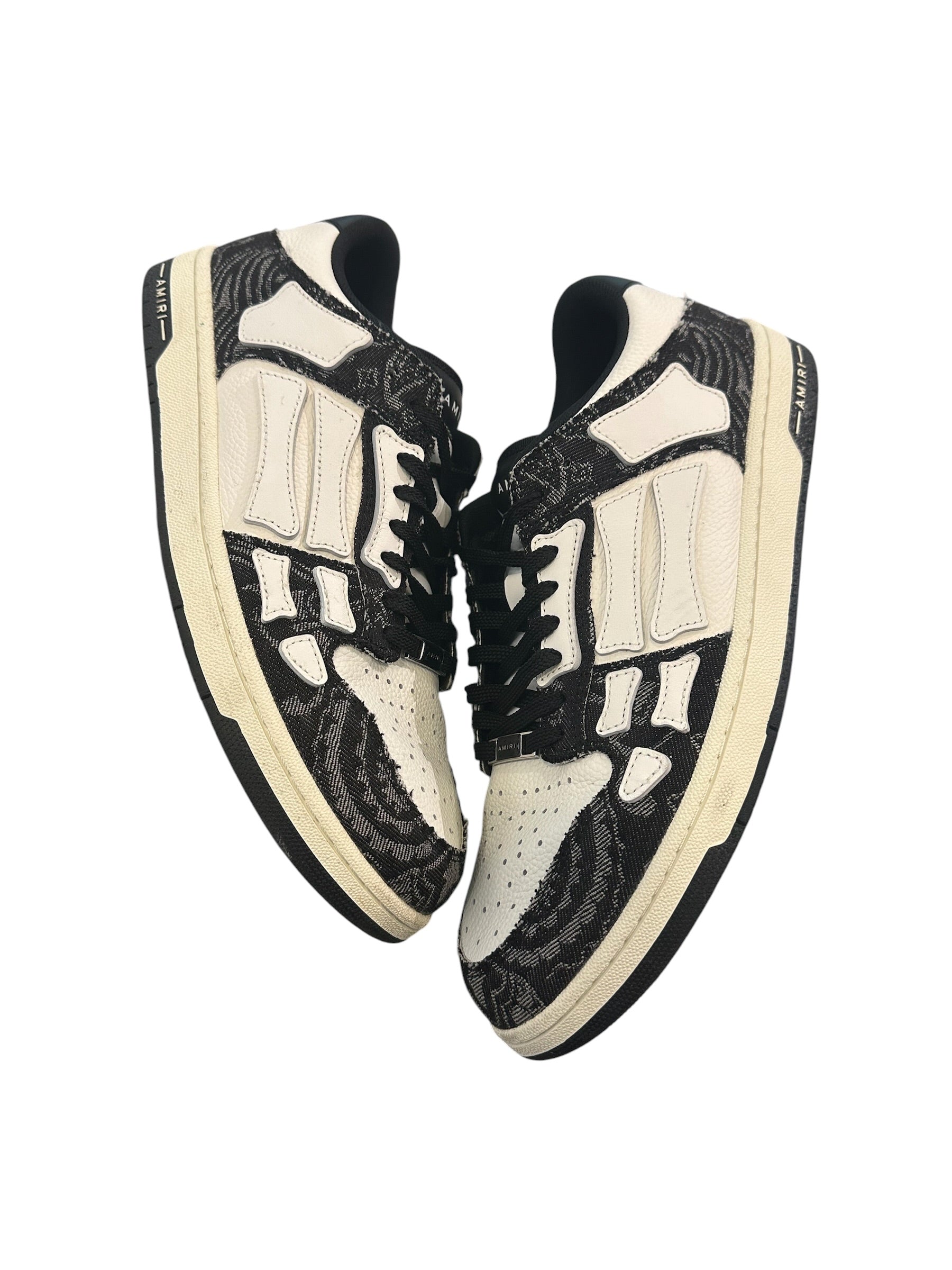 Amiri Skel Low Black Paisley
