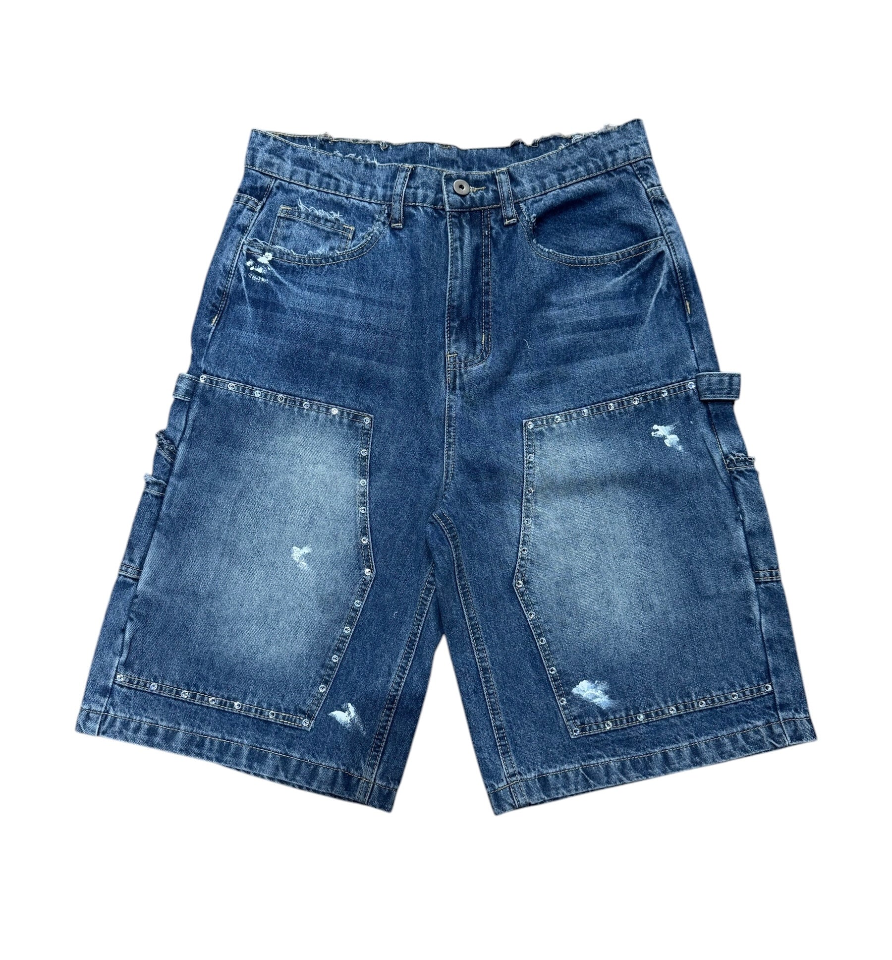 Amis ET Fleurs Carpenter Shorts Denim