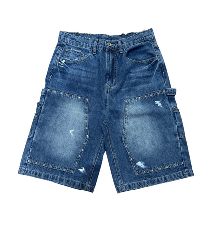 Amis ET Fleurs Carpenter Shorts Denim