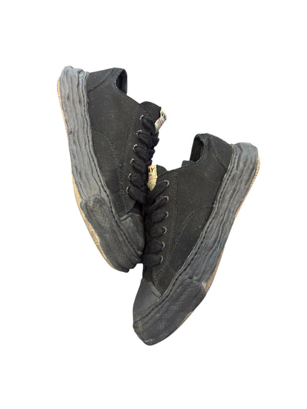 Maison Mihara Yasuhiro Peterson 23 OG Sole Vintage Effect Embroidered Canvas Triple Black