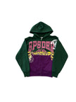 Sp5der Campers Field Zip Up Hoodie Green