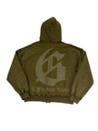 Godspeed Studded OG Logo Hoodie Olive Wash