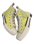 Dior B23 High Top White Yellow Oblique