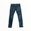 Purple Brand Black Resin Knee Slit Jean Black