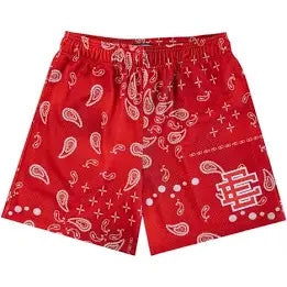 Eric Emanuel Paisley EE Shorts Red/White