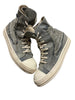 Rick Owens Distressed Denim Ramone High Sneaker