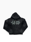 Lost Intricacy Rhinestone Zip Up Hoodie