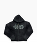 Lost Intricacy Rhinestone Zip Up Hoodie
