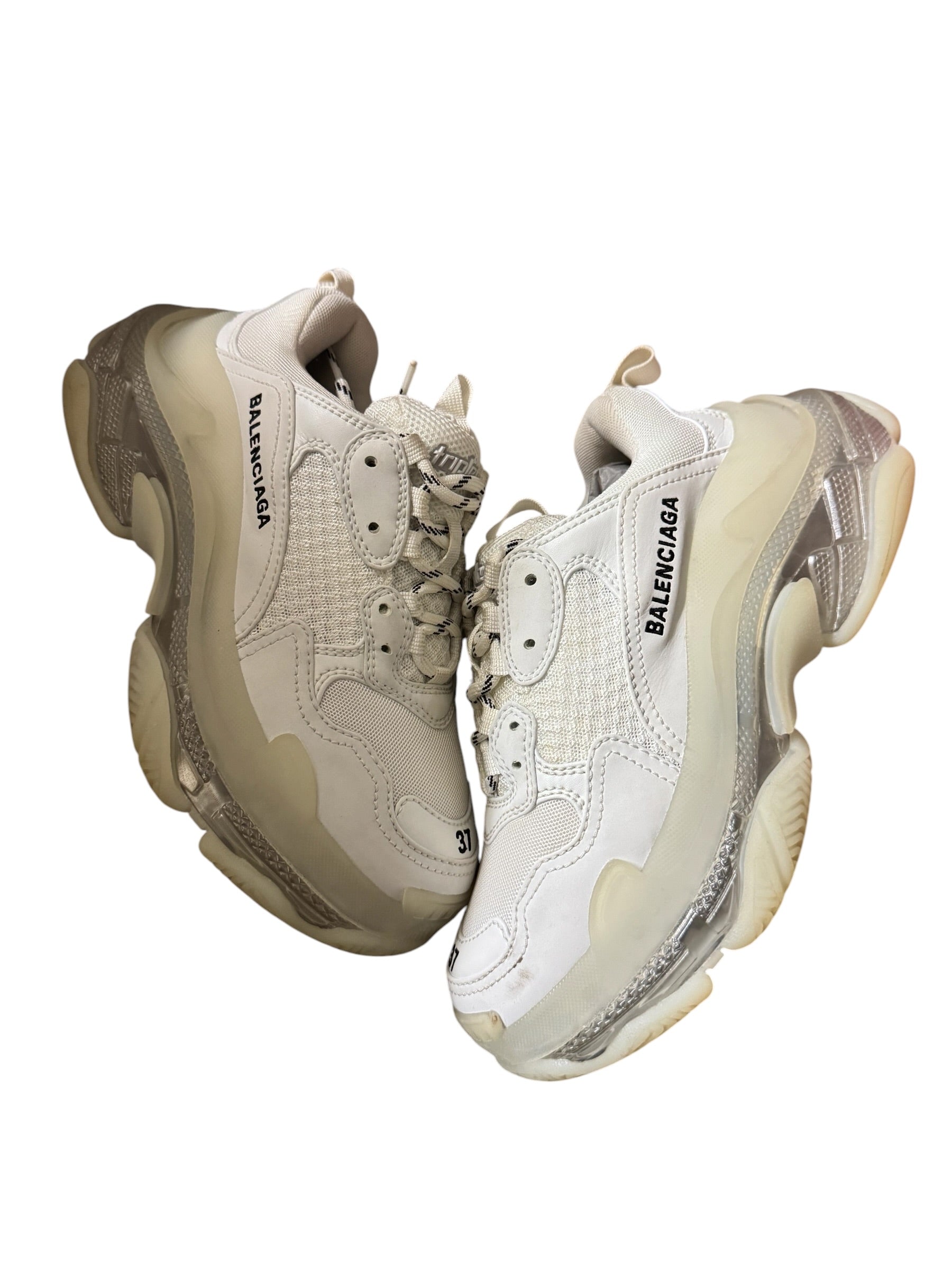 Balenciaga Triple S Clear Sole White/Iridescent