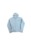 Chrome Hearts Scroll Zip Up Hoodie White