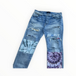 Amiri Tie Dye Art Patch Denim