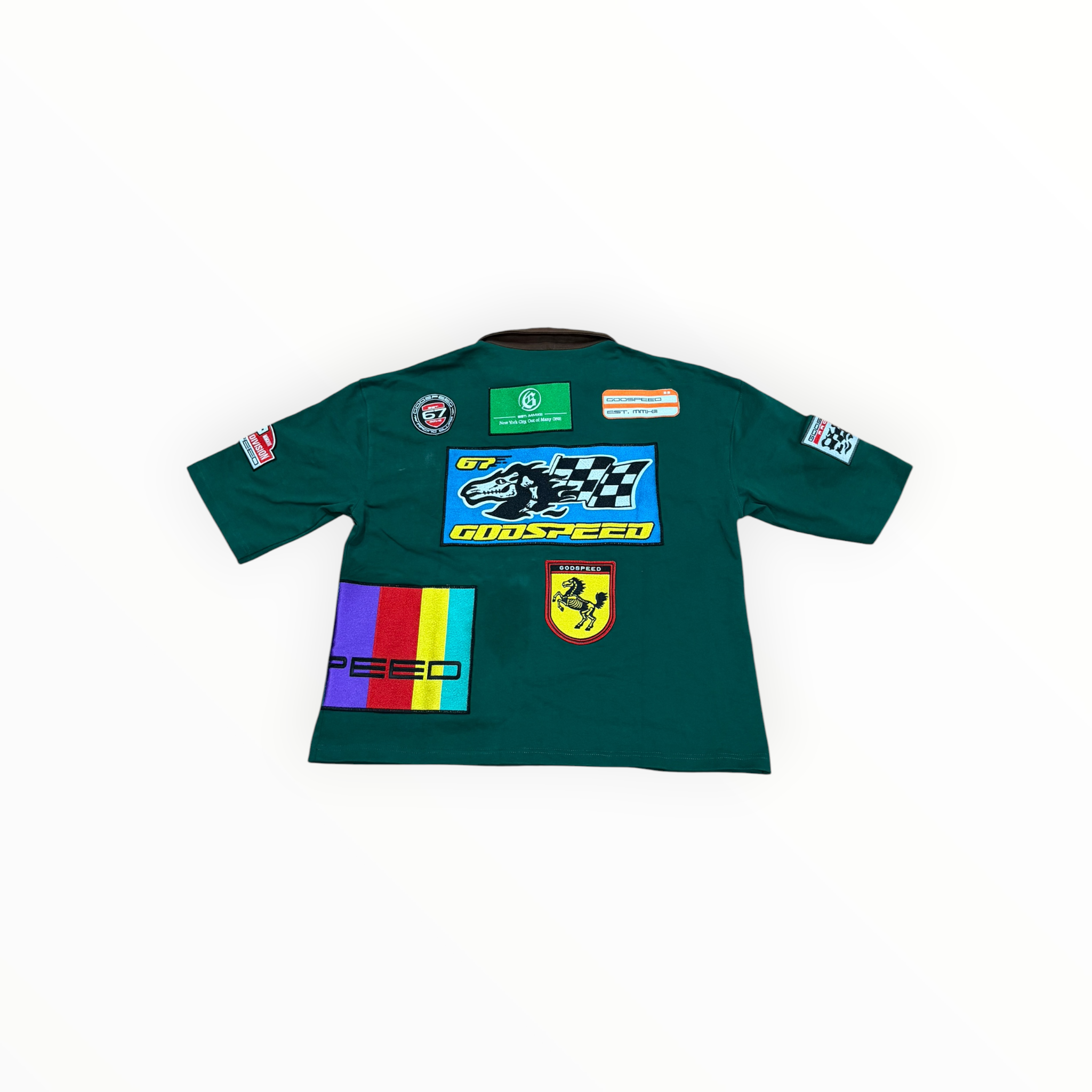 Godspeed GRC Quarter Zip Polo Green/Brown