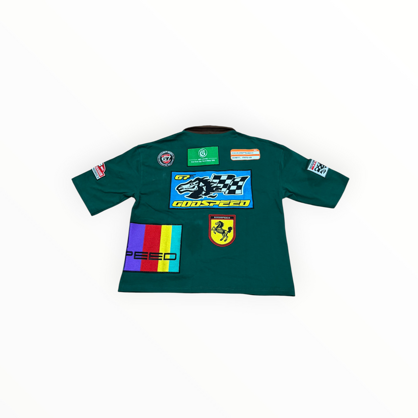 Godspeed GRC Quarter Zip Polo Green/Brown