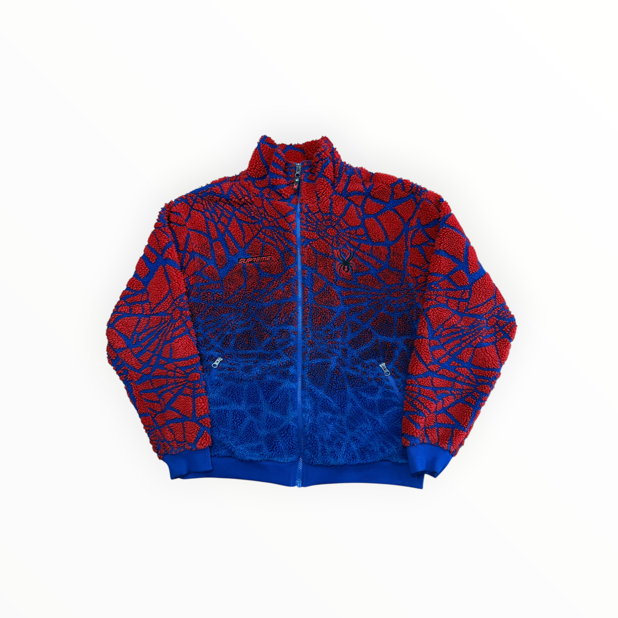 Supreme Spyder Web Polar Fleece Jacket Royal