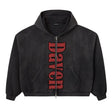 Daven Homme Black Forever Young Zip Up Hoodie