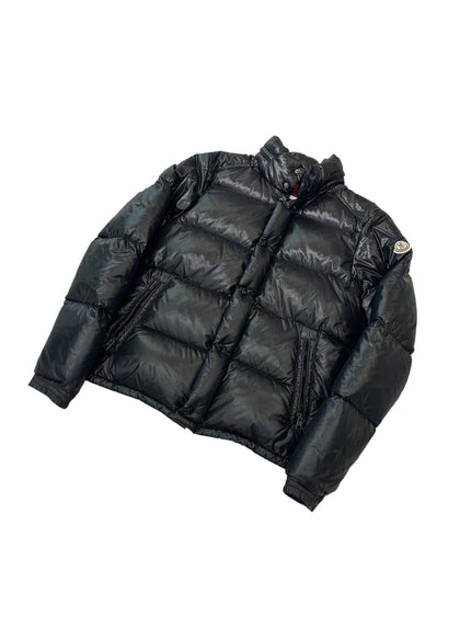 Moncler Hooded Short Down Puffer Black