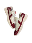 Prada American Cups Patent Maroon/White